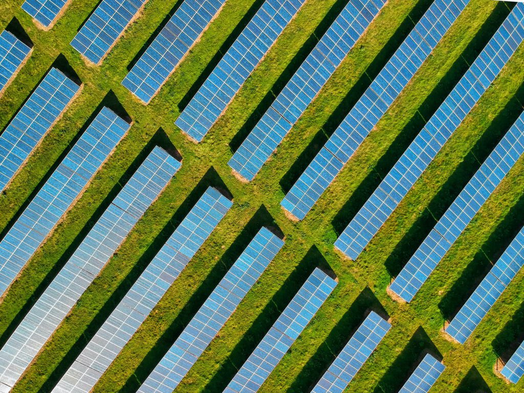 Photovoltaikanlage von oben